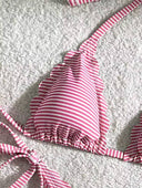 Traje de baño 2 piezas estampado a rayas - ArmasStyle
