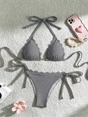 Traje de baño 2 piezas estampado a rayas - ArmasStyle