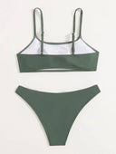 Traje de baño 2 piezas unicolor - ArmasStyle