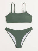 Traje de baño 2 piezas unicolor - ArmasStyle