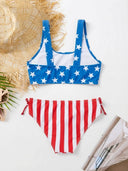 Traje de baño bikini estampado americano - ArmasStyle