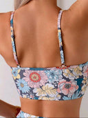 Traje de baño bikini estampado floreado - ArmasStyle