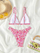 Traje de baño de 2 piezas estampado floreado - ArmasStyle