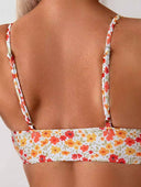 Traje de baño de 2 piezas estampado floreado - ArmasStyle