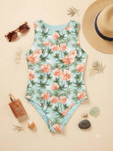 Traje de baño de una pieza estampado floreado - ArmasStyle