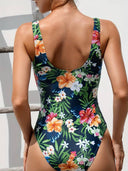 Traje de baño de una pieza estampado tropical - ArmasStyle