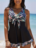 Traje de baño tankini de dos piezas estilo resort europeo americano para mujer - ArmasStyle