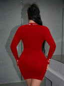 Vestido ajustado con pedreria - ArmasStyle