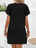 Vestido comodo holgado con letras impresas - ArmasStyle