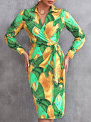 Vestido con estampado manga larga - ArmasStyle