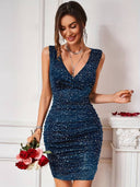 Vestido corto con fruncido - ArmasStyle