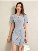 Vestido elegante con botones - ArmasStyle