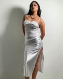 Vestido elegante de saten - ArmasStyle