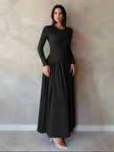 Vestido largo casual manga larga - ArmasStyle
