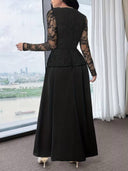 Vestido largo con encaje - ArmasStyle