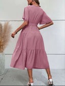 Vestido largo con manga mariposa (Sin cinturon) - ArmasStyle
