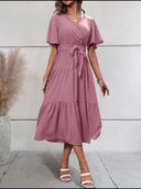 Vestido largo con manga mariposa (Sin cinturon) - ArmasStyle