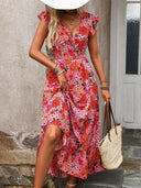 Vestido largo estampado floreado - ArmasStyle