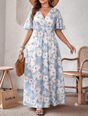 Vestido largo estampado floreado - ArmasStyle