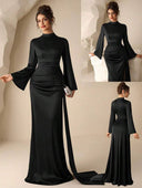 Vestido largo manga larga elegante - ArmasStyle