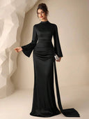 Vestido largo manga larga elegante - ArmasStyle