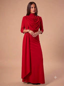 Vestido largo tipo arabe unicolor - ArmasStyle