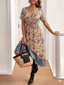 Vestido manga corta estampado - ArmasStyle