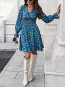 Vestido manga larga estampado - ArmasStyle