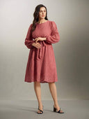 Vestido manga larga unicolor - ArmasStyle