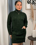 Vestido tejido cuello alto - ArmasStyle