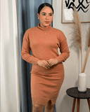 Vestido tejido cuello alto - ArmasStyle